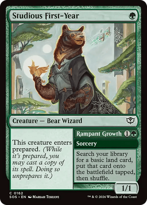 Studious First-Year // Rampant Growth (Secrets of Strixhaven #162) Studious First-Year // Rampant Growth (Secrets of Strixhaven #162)