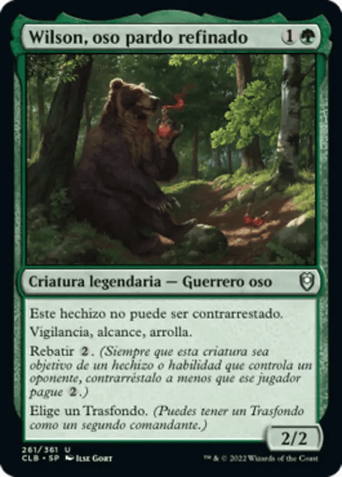 Wilson, Refined Grizzly (Commander Legends: Battle for Baldur's Gate #261) Wilson, Refined Grizzly (Commander Legends: Battle for Baldur's Gate #261)