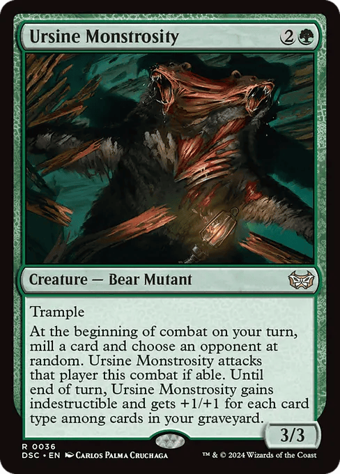 Ursine Monstrosity (Duskmourn: House of Horror Commander #36) Ursine Monstrosity (Duskmourn: House of Horror Commander #36)
